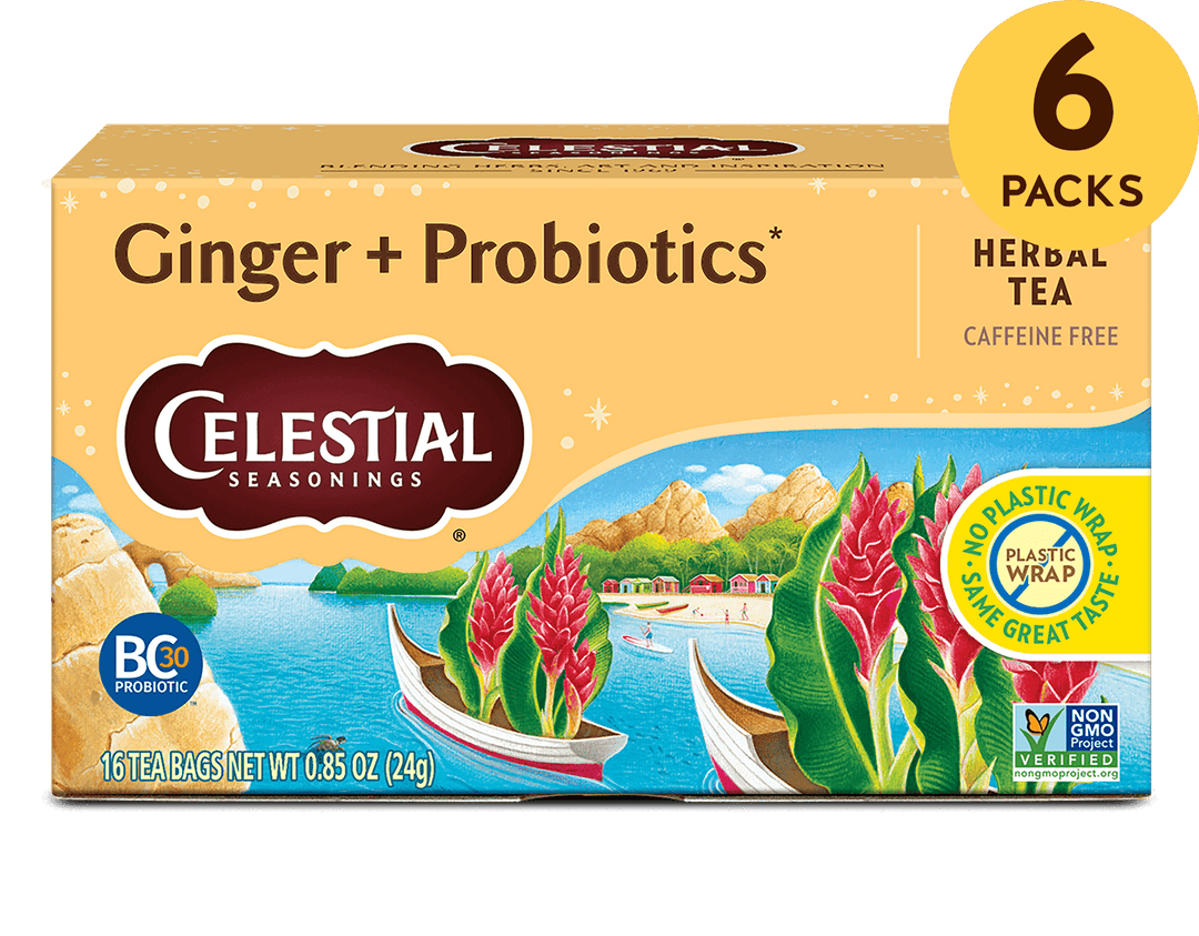 Ginger + Probiotics Herbal Tea