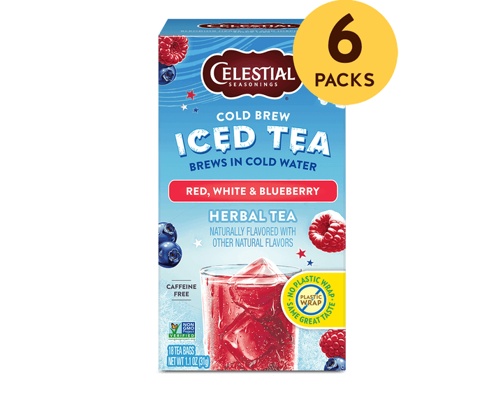 Cold Brew Iced Tea, Red, White & Blueberry